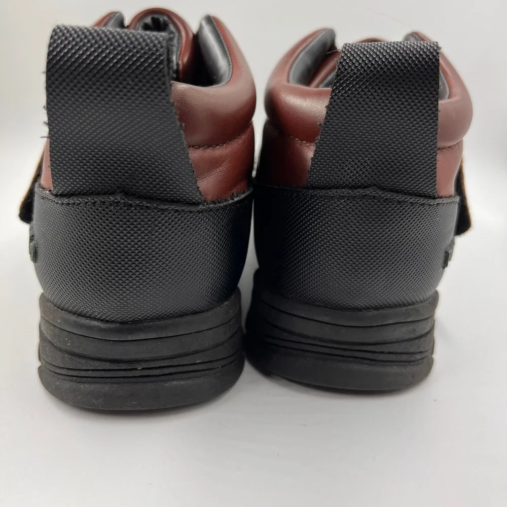 Polo Ralph Lauren Kids Duck Boots Brown Leather Rubber Size 2‎